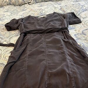 Pilcro and the Letterpress Charcoal Crewneck Top